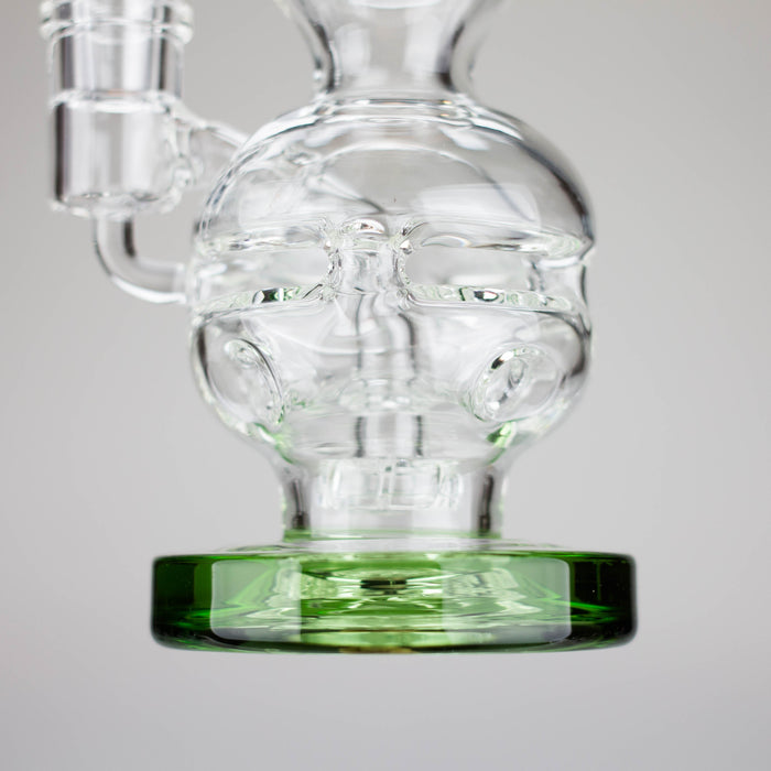 Infyniti | 6" Double glass recycle rig with shower head diffuser [GP1935] Glass Rig ONE