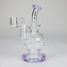 Infyniti | 6" Double glass recycle rig with shower head diffuser [GP1935] Glass Rig ONE Purple