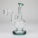 Infyniti | 6" Double glass recycle rig with shower head diffuser [GP1935] Glass Rig ONE Lake Green