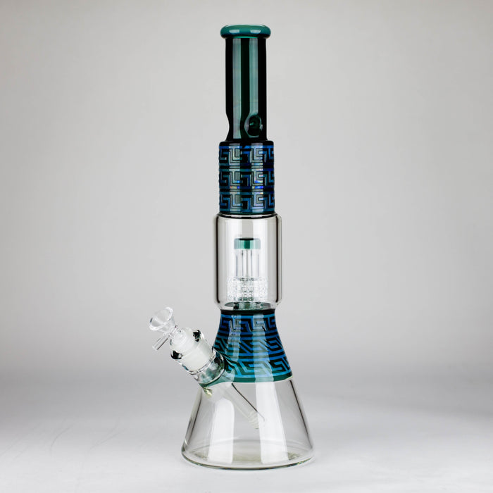 17" Maze Glass Bong Glass Bong JJ Distribution Aqua