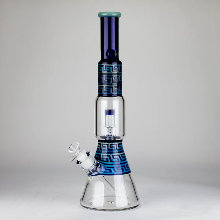 17" Maze Glass Bong Glass Bong JJ Distribution Blue