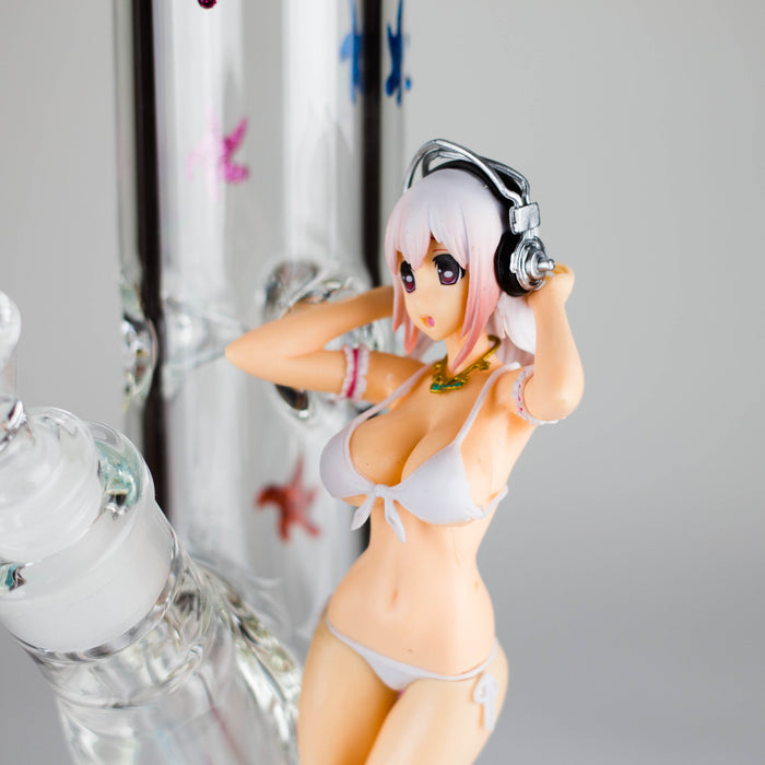 12" Figure Base Glass Bong Glass Bong JJ Distribution