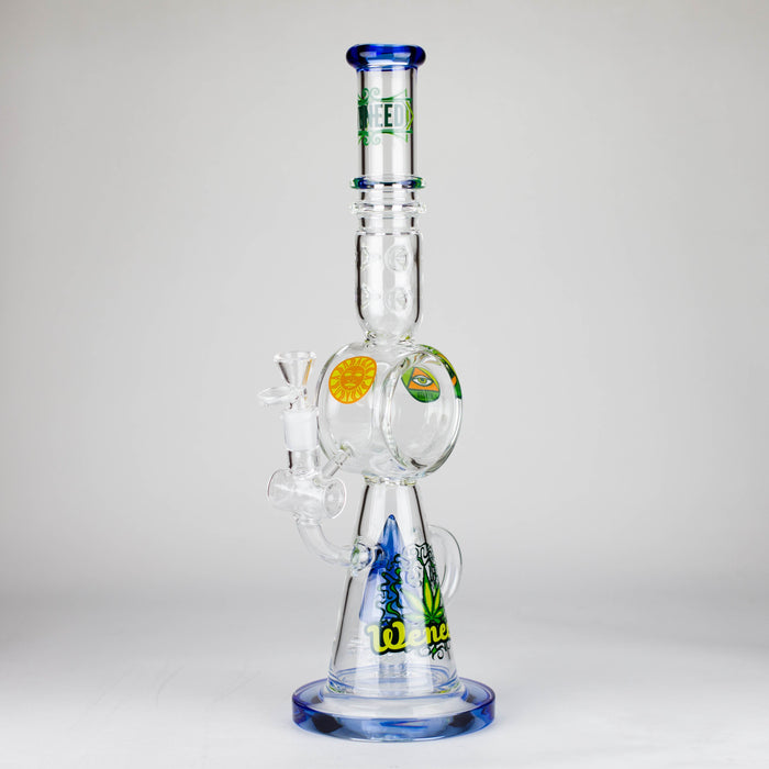 WENEED | 17" Guardian Glass Bong Glass Bong WENEED® Blue