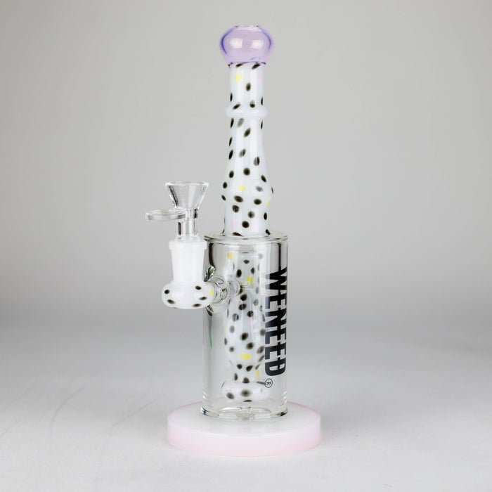 WENEED | 10" Spotted Stem Bong Glass Bong WENEED® Jade Pink