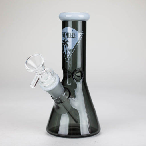 WENEED | 6.25" Crest Beaker Bong Glass Bong WENEED® Black
