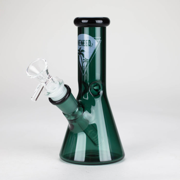 WENEED | 6.25" Crest Beaker Bong Glass Bong WENEED® Dark Green
