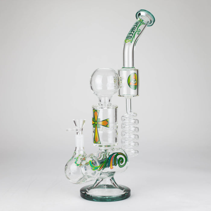 WENEED | 12.5" Twiststream Glass Bong Glass Bong WENEED® Aqua