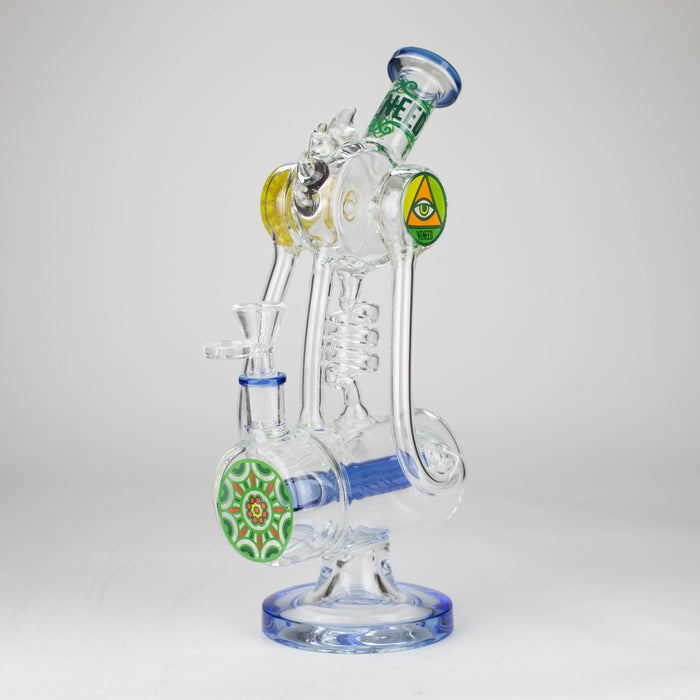 WENEED | 12" Twisting Tide Glass Bong Glass Bong WENEED® Blue