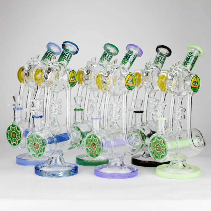 WENEED | 12" Twisting Tide Glass Bong Glass Bong WENEED®