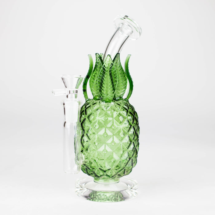 10" Pineapple Grass Bong Glass Bong JJ Distribution Green