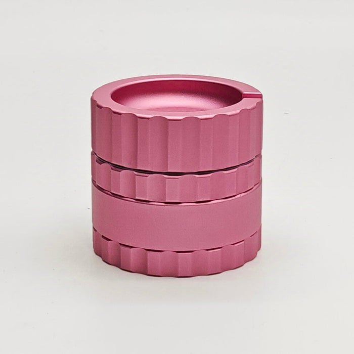 Fortune | 4 Parts 63.5mm x 57mm Aluminum Grinder [JC6006] Regular Grinder Fortune Pink