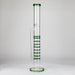 18" Multi-honeycomb diffuser Bong Glass Bong Bongzie Smokes Green