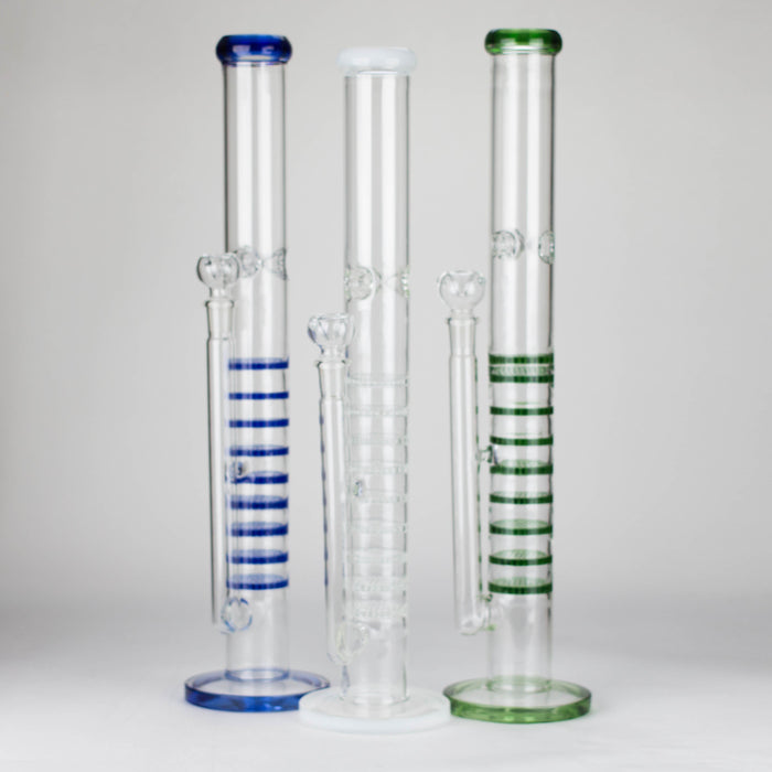 18" Multi-honeycomb diffuser Bong Glass Bong Bongzie Smokes
