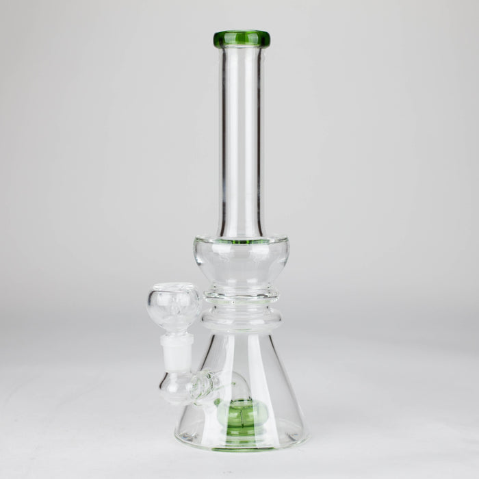 11" Shower head water diffuser glass bong Glass Bong Bongzie Smokes Green