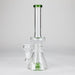 11" Shower head water diffuser glass bong Glass Bong Bongzie Smokes Green