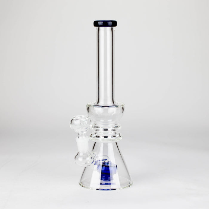 11" Shower head water diffuser glass bong Glass Bong Bongzie Smokes Blue