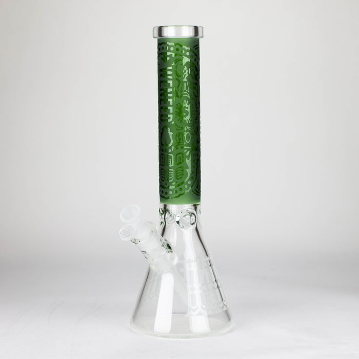 WENEED | 14.5" Mandala Beaker Bong Glass Bong WENEED® Green