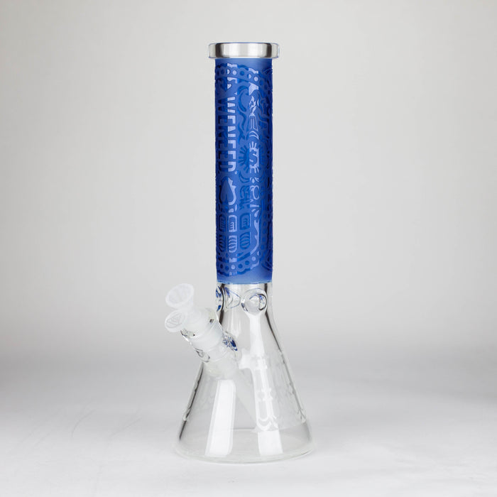 WENEED | 14.5" Mandala Beaker Bong Glass Bong WENEED® Blue