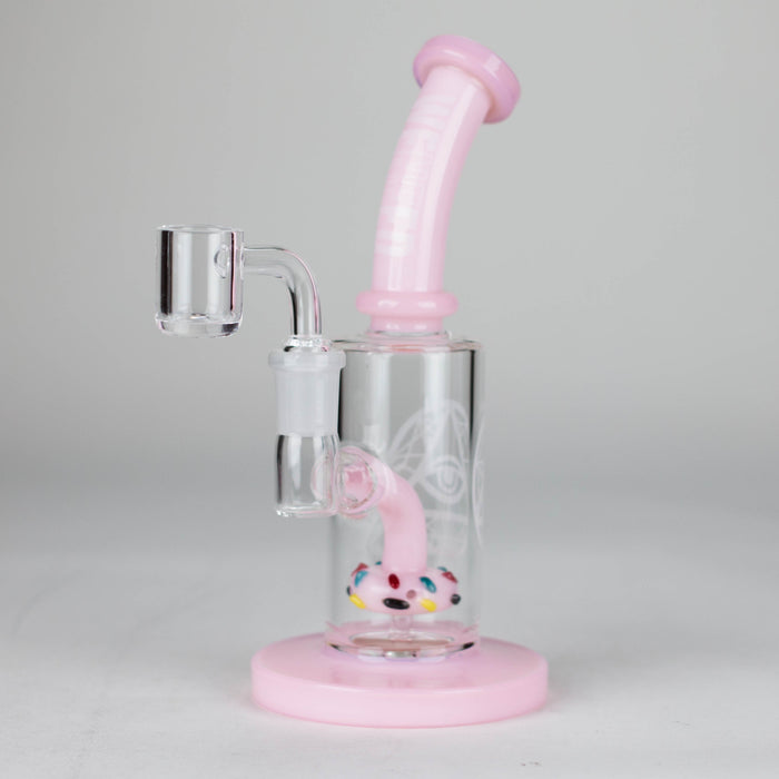 WENEED | 7" Basic Flow Bong Glass Bong WENEED® Pink