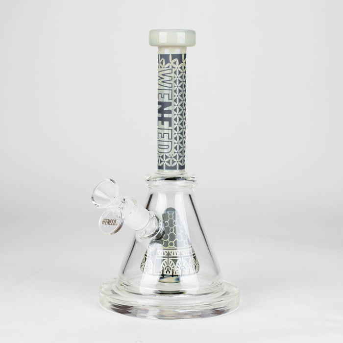 WENEED | 9" Zen Tribal Glass Bong Glass Bong WENEED® Smoke Grey