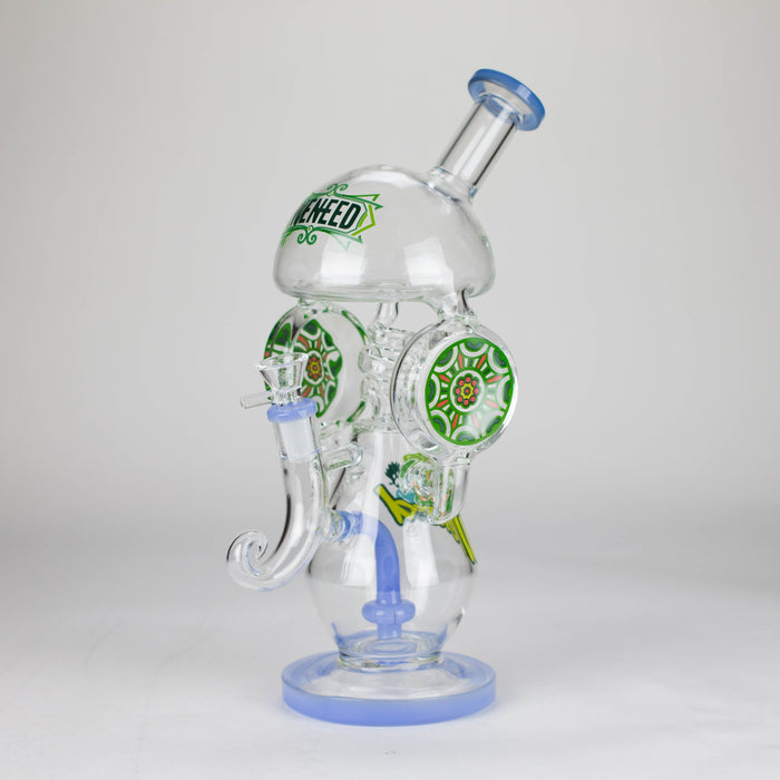 WENEED | 13" Fungal Bloom Bong Glass Bong WENEED® Jade blue