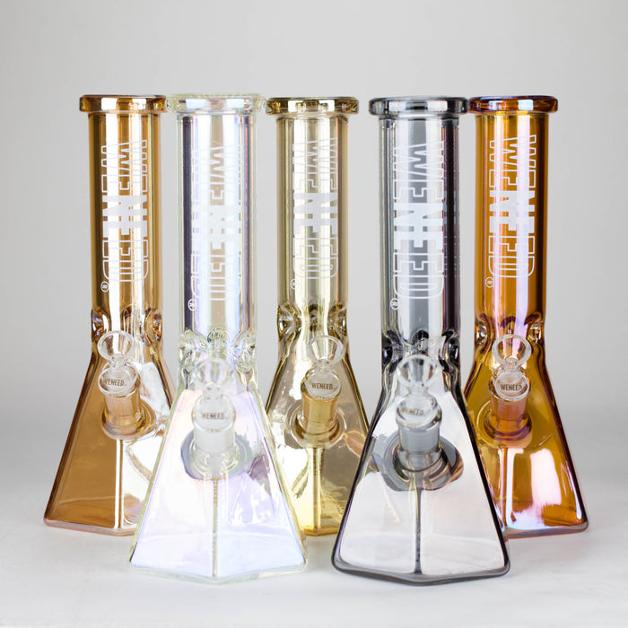 WENEED | 12" Prism Edge Glass Bong Glass Bong WENEED®