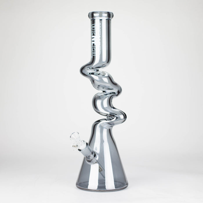 WENEED | 17.5" Iridescent Ripple Glass Bong Glass Bong WENEED® Black