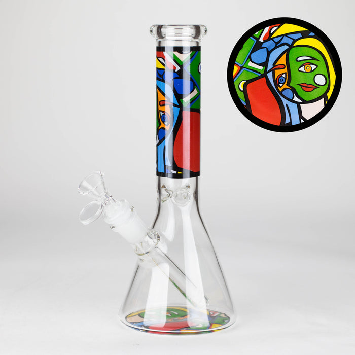 10" Mosaic Flow Glass Bong Glass Bong JJ Distribution Design C