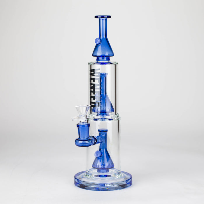 WENEED | 11.25" Dual-Chamber Bong Glass Bong WENEED® Blue
