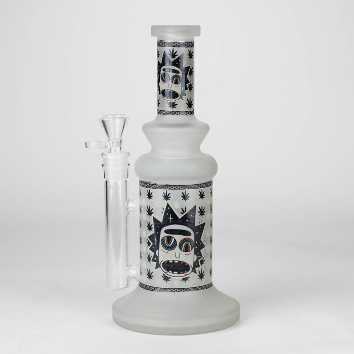 10" Cosmic Phantom Bong (Glow) Glass Bong JJ Distribution Black