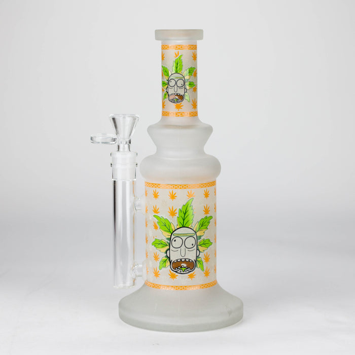 10" Cosmic Phantom Bong (Glow) Glass Bong JJ Distribution Orange