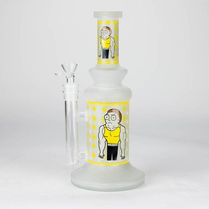 10" Cosmic Phantom Bong (Glow) Glass Bong JJ Distribution Yellow
