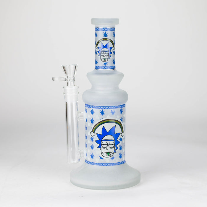 10" Cosmic Phantom Bong (Glow) Glass Bong JJ Distribution Blue