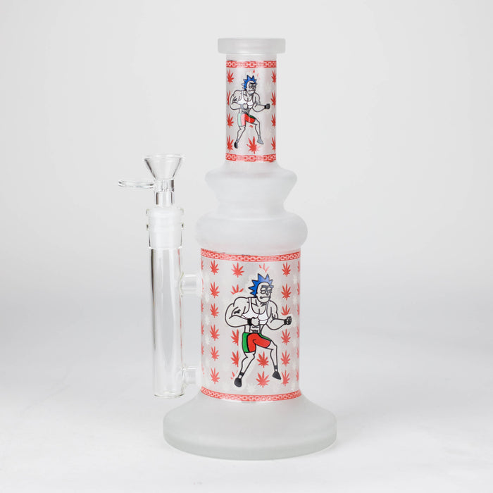 10" Cosmic Phantom Bong (Glow) Glass Bong JJ Distribution Red