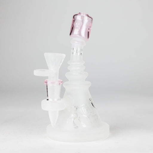 WENEED | 6" Skeleton Cat Bong Glass Bong WENEED® Pink