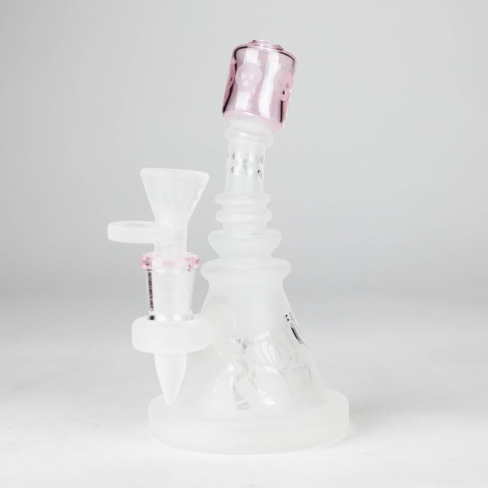 WENEED | 6" Skeleton Cat Bong Glass Bong WENEED® Pink