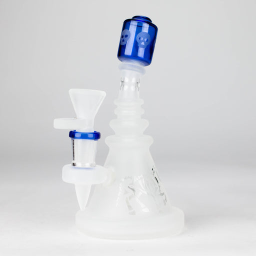 WENEED | 6" Skeleton Cat Bong Glass Bong WENEED® Blue