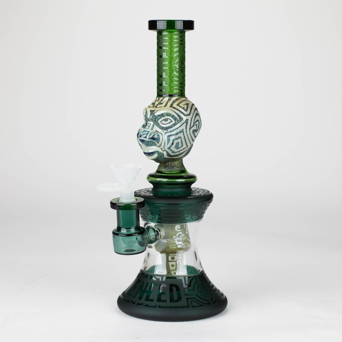 WENEED | 10" Jungle Totem Glass Bong Glass Bong WENEED® Green