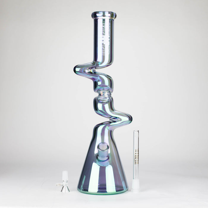 WENEED | 17.5" Iridescent Ripple Glass Bong Glass Bong WENEED®