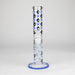 10" Color accented Staight Tube Glass Bong With Maple Leaf Design Glass Bong 777 Smoke