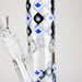 10" Color accented Staight Tube Glass Bong With Maple Leaf Design Glass Bong 777 Smoke