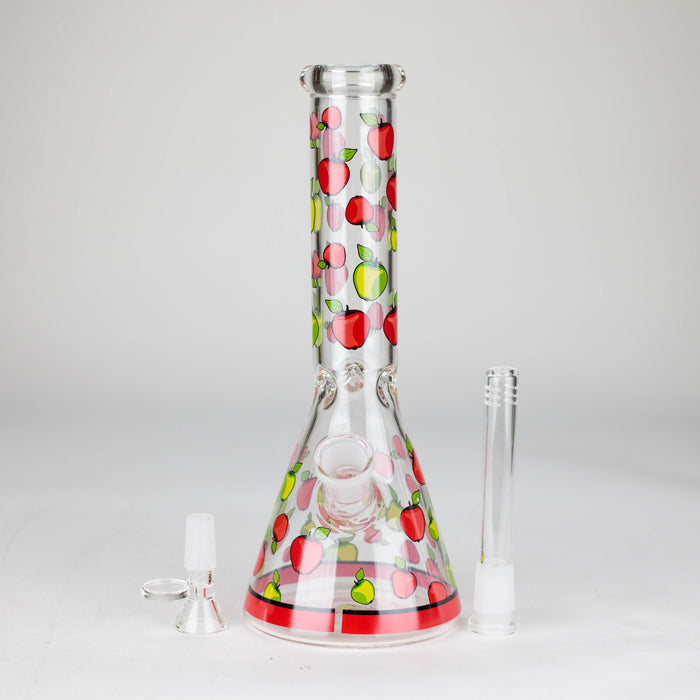 10" Glass Bong With Fruit Design Glass Bong 777 Smoke
