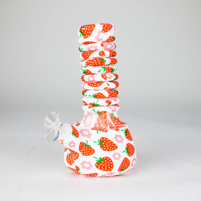 Z9"-15" Extendable Silicone Water Bong Resin · Silicone · Plastic Bong 777 Smoke Pattern4