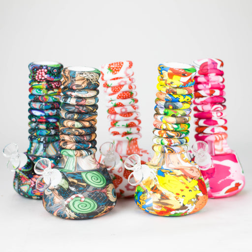 Z9"-15" Extendable Silicone Water Bong Resin · Silicone · Plastic Bong 777 Smoke