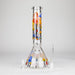 Z14" 7 mm Glass Bong With Magic Mushroom Design Glass Bong 777 Smoke