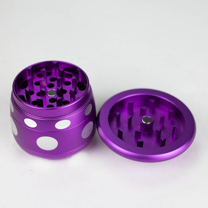 ZAluminum Mushroom Grinder 4 Layers Regular Grinder 777 Smoke