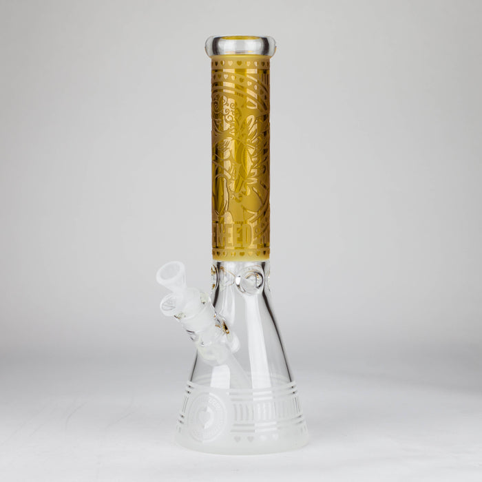 WENEED | 14" Cupid's Heart Beaker Glass Bong WENEED® Yellow