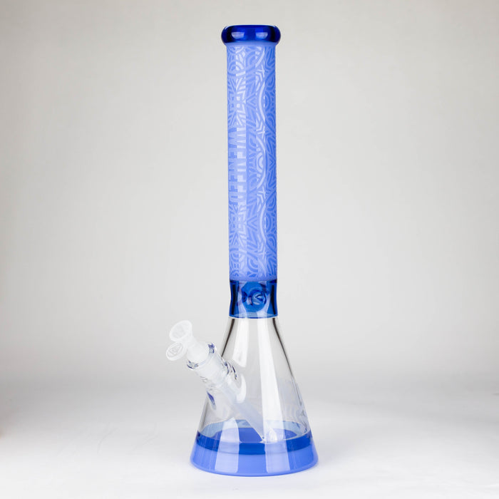 WENEED | 18" Harmony Engrave Beaker Glass Bong WENEED® Blue