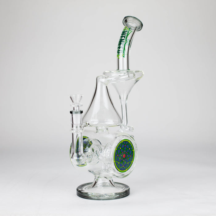 WENEED | 14.5" Orbit Cyclone Glass Bong Glass Bong WENEED® T-black