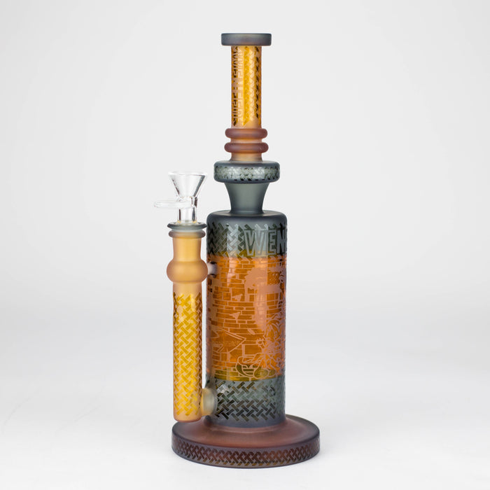 WENEED | 10.5" Lattice Tower Bong Glass Bong WENEED® Amber